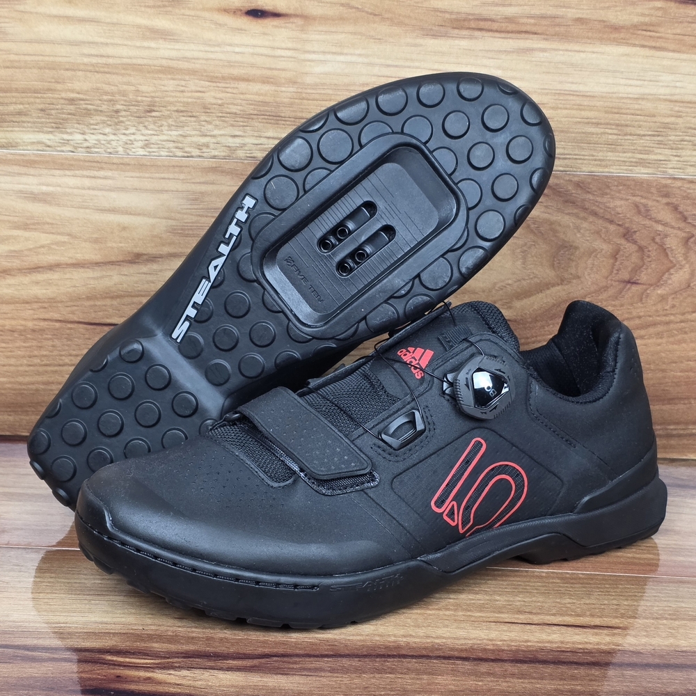 Adidas 5.10 Kestrel Pro Boa Black Red  BC0635 Cycling Bike Shoes Men Size 9
